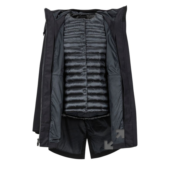 Marmot piera 3 in1 thinsulate winter down Featherlite jacket - Picture 2 of 13